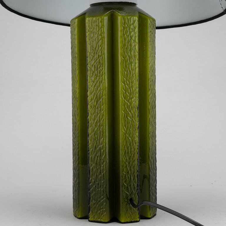 Helena Tynel, a glass table lamp, Flygfors, second half of the 20th century.