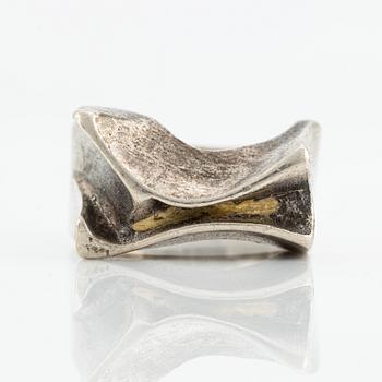 Björn Weckström, ring, "Sirene", silver,  Lapponia 1973.