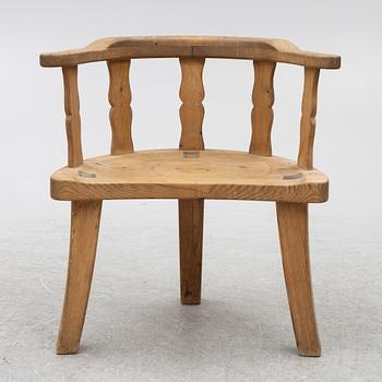A folk art chair, circa 1900.