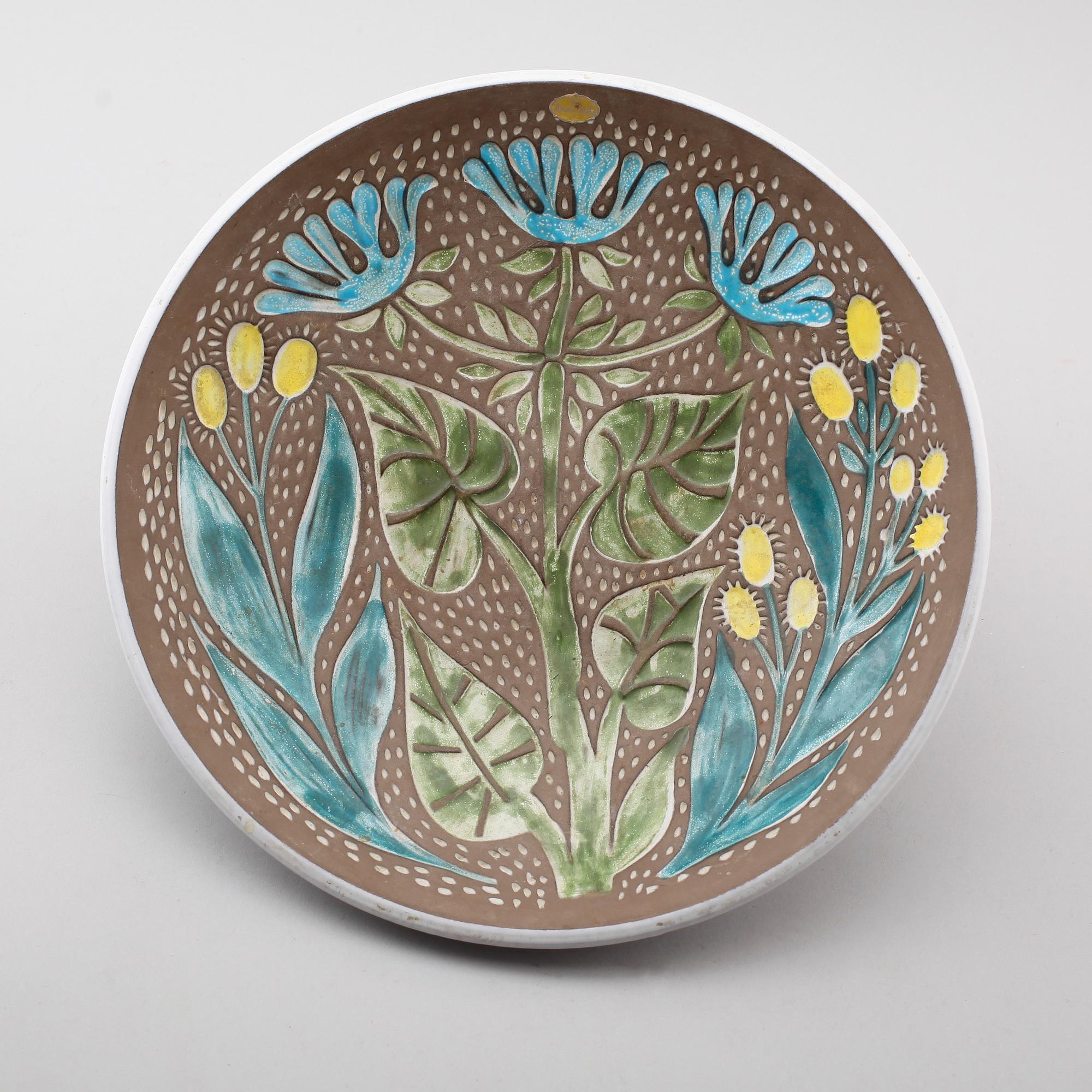 SKÅLFAT, keramik, Mari Simmulson, Upsala Ekeby, 1900-talets mitt.