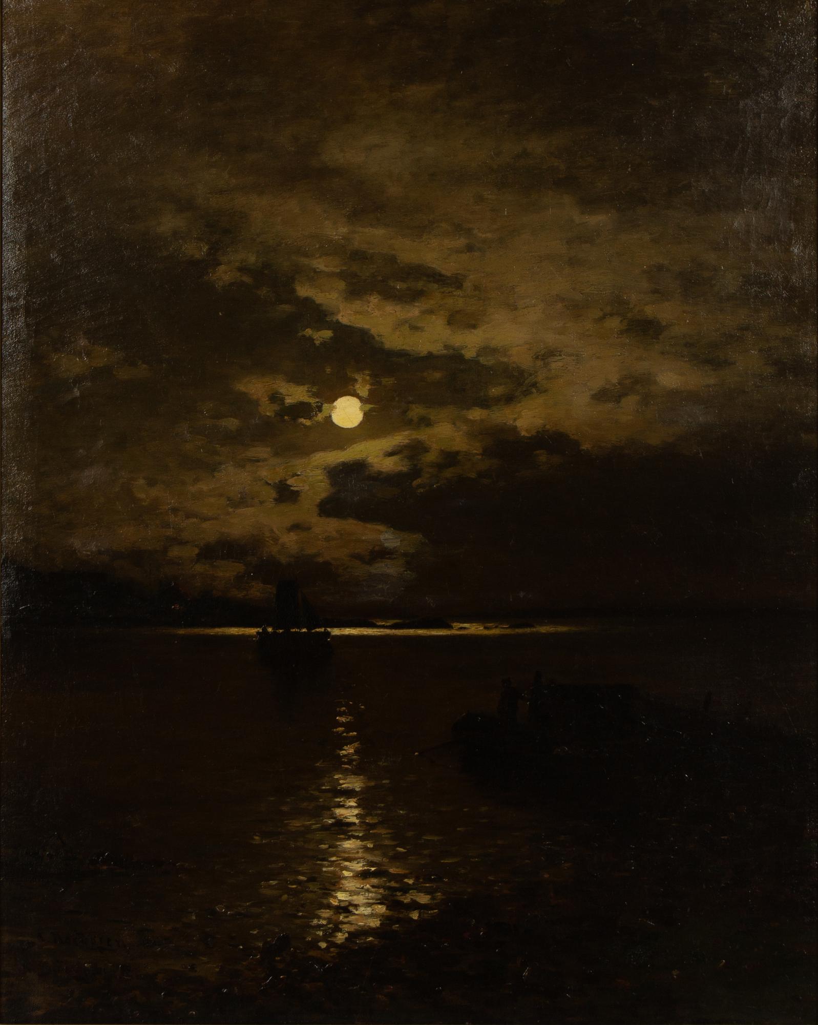 Axel Nordgren, Månsken över fiskbåtar.