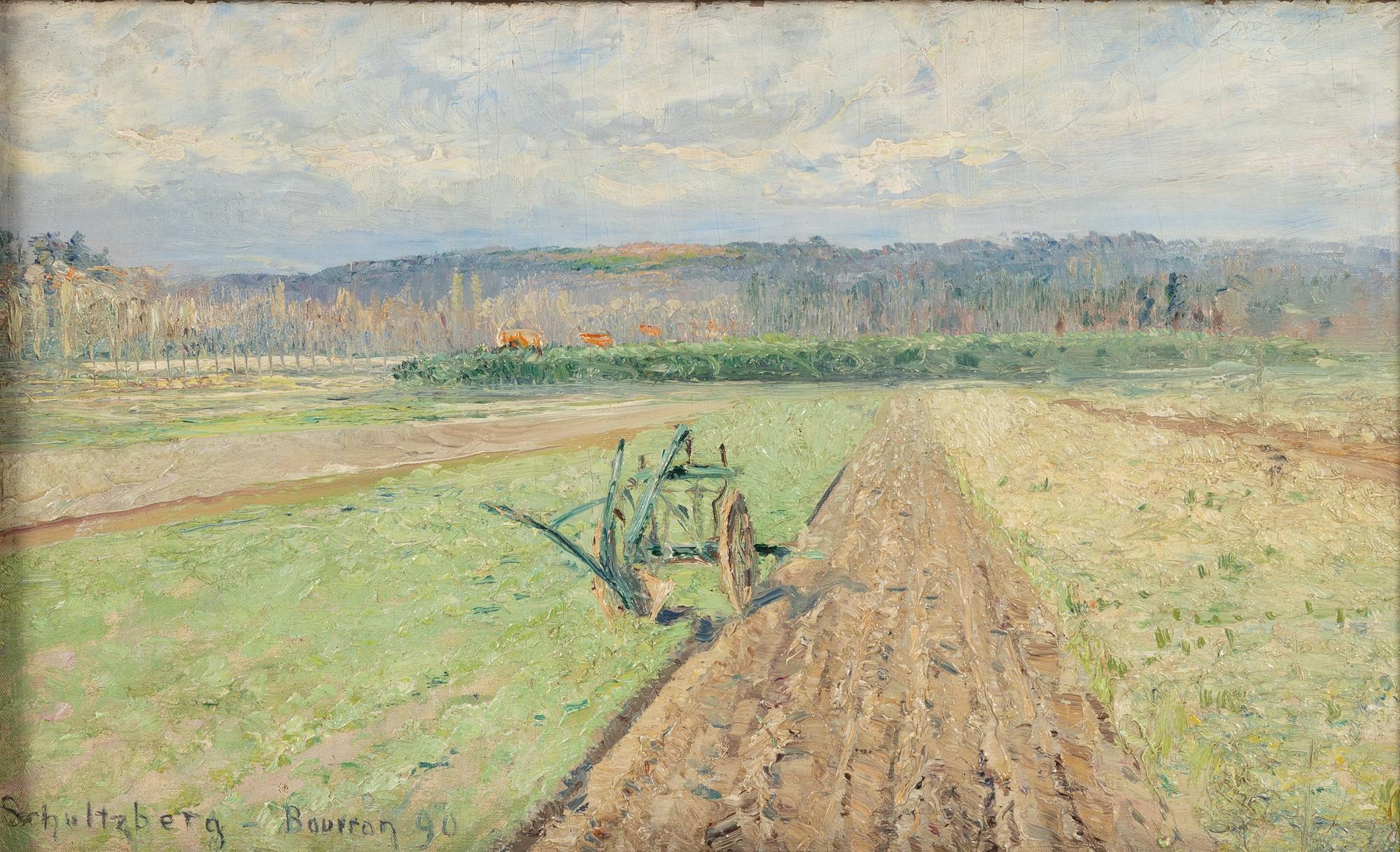 Anshelm Schultzberg, "Fälten mellan Gréz och Bourron".