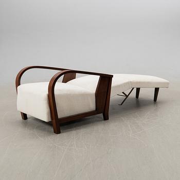 Armchair/bed, Art Deco, first half of the 20th century.