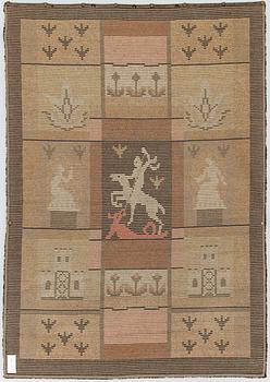 Ester Ax, ryijy, modell för Wetterhoff. Noin 223x155 cm.