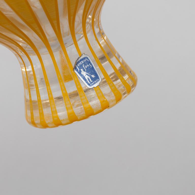 Bengt Orup, 45 pieces of a 'Strikt' glass service, Johansfors, Sweden, 1950's.