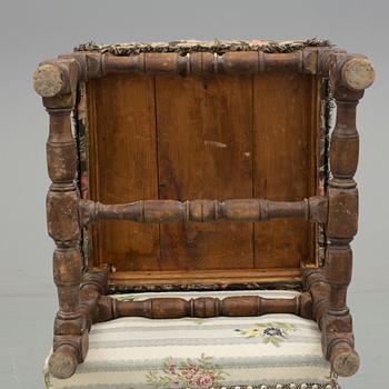 TABURETTER, ett par, Barock, 16/1700-tal.
