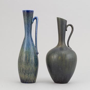 Gunnar Nylund, a set of six stoneware vases and a bowl for Rörstrand.