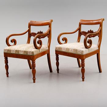 KARMSTOLAR, Biedermeier, 1800-talets mitt.