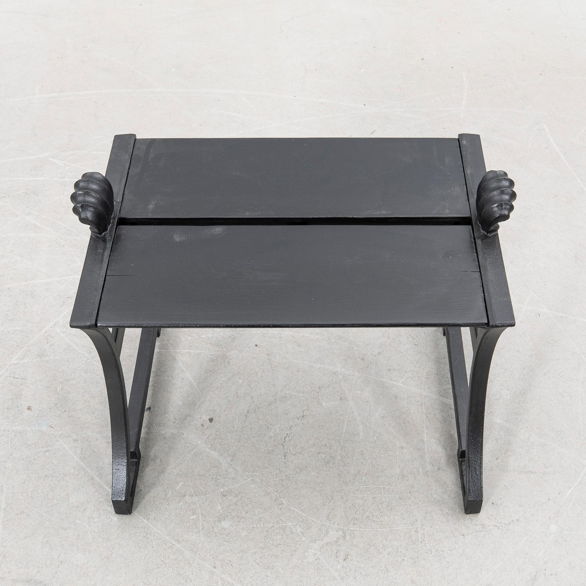 Folke Bensow, BENCH /STOOL, "Sneckan", Byarums Bruk, 1900s/2000s.