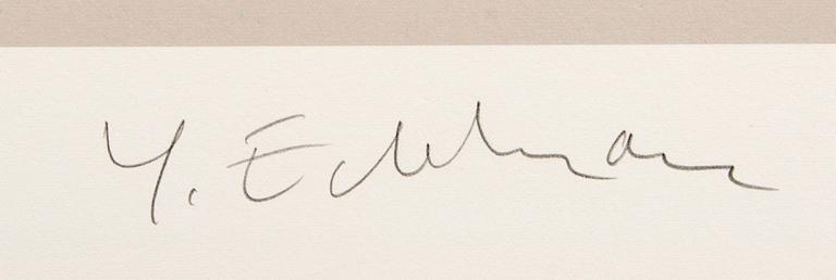 Yrjö Edelmann, "Wrapped golfer", signerad, HC.