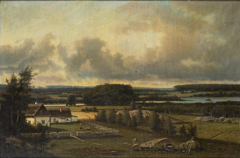 Carl August Fahlgren, oil on canvas, signed and dated 1883.