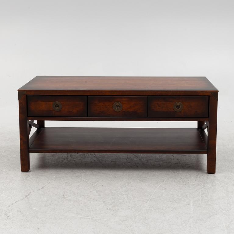 Laura Ashley Dark Chestnut Balmoral 3 Drawer Coffee Table.