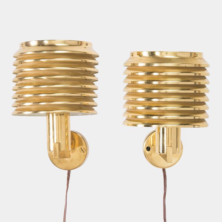 Hans-Agne Jakobsson, Two 1960/1970s 'V299' wall lights for Hans Agne Jakobsson AB, Markaryd. Sweden.