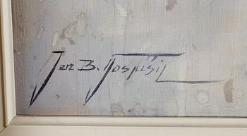JAN BOHUMIL POSPISIL, olja på duk, signerad.
