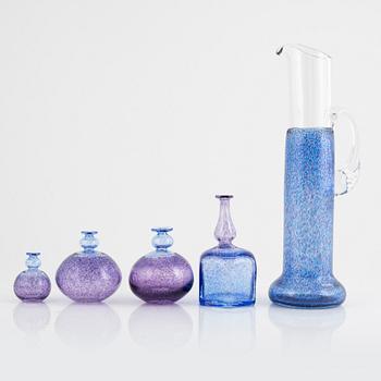 Bertil Vallien, 13 pieces, glass, Kosta Boda.