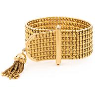 A bracelet 18K gold with a tassel, second half of the 20th century.