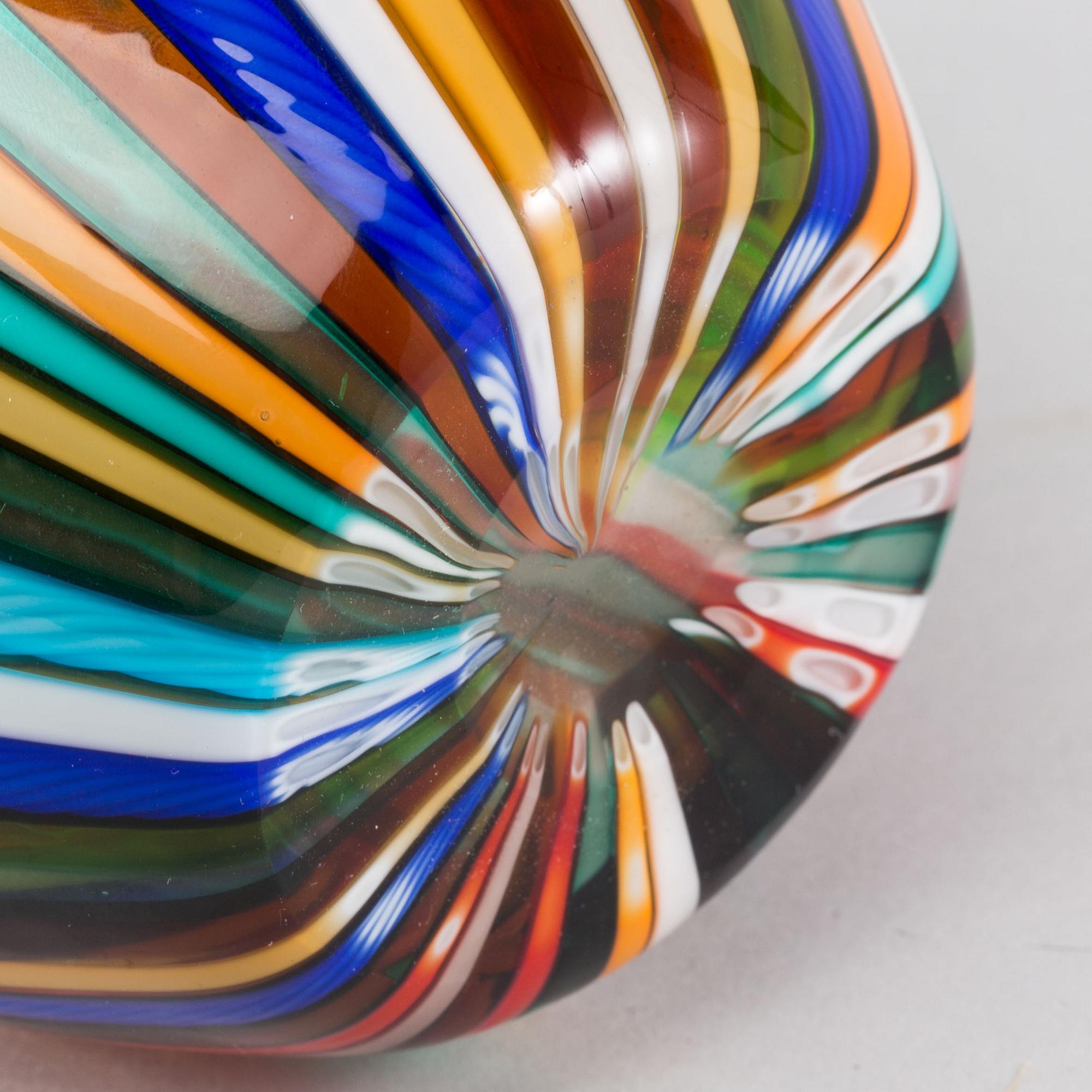 A Murano Cenedese glass vase.