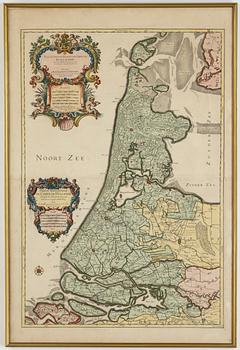 Guillaume Sanson, a hand-coloured map, circa 1680.