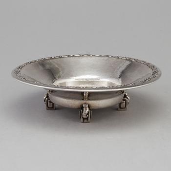 THUNE, skålfat, silver, jugend, Oslo, 1900-talets början.