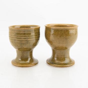 Signe Persson-Melin, a pair of Multipott stoneware goblets.