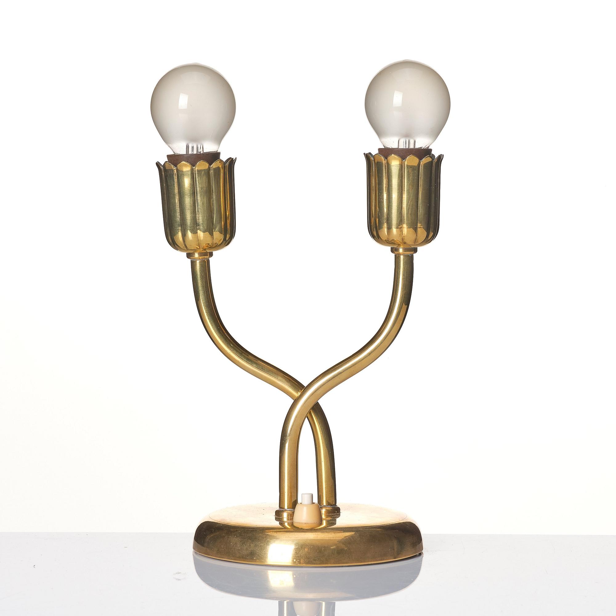 Harald Notini, bordslampa, modell "15543", Arvid Böhlmarks Lampfabrik, Stockholm, 1950-tal.