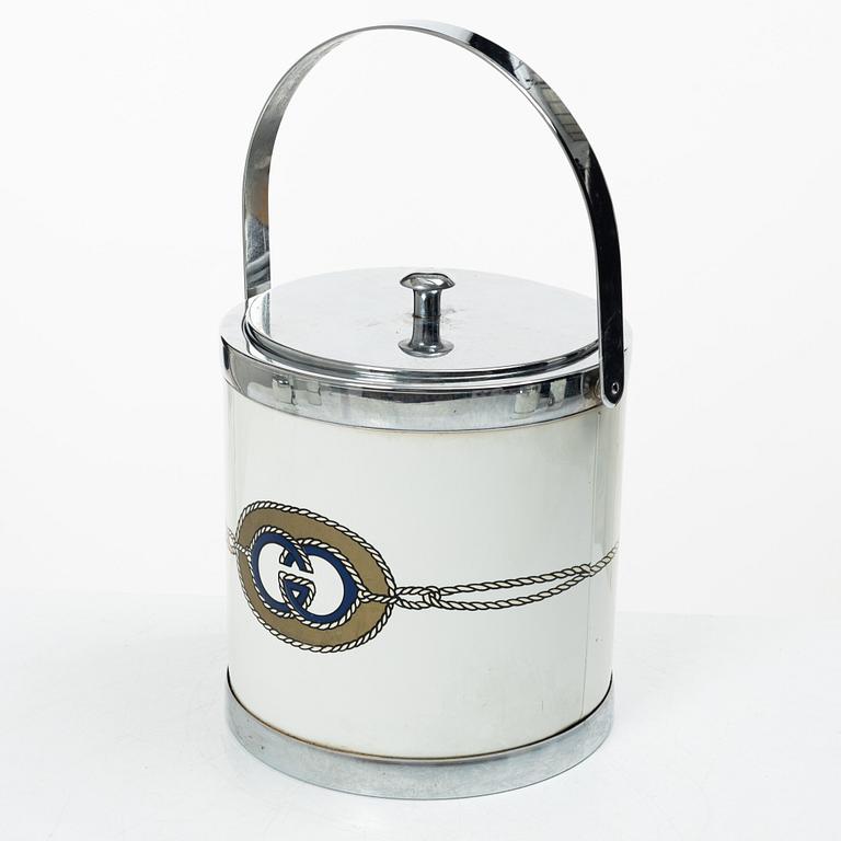 Gucci, Set om ishink samt 6 glas, 1970-tal.