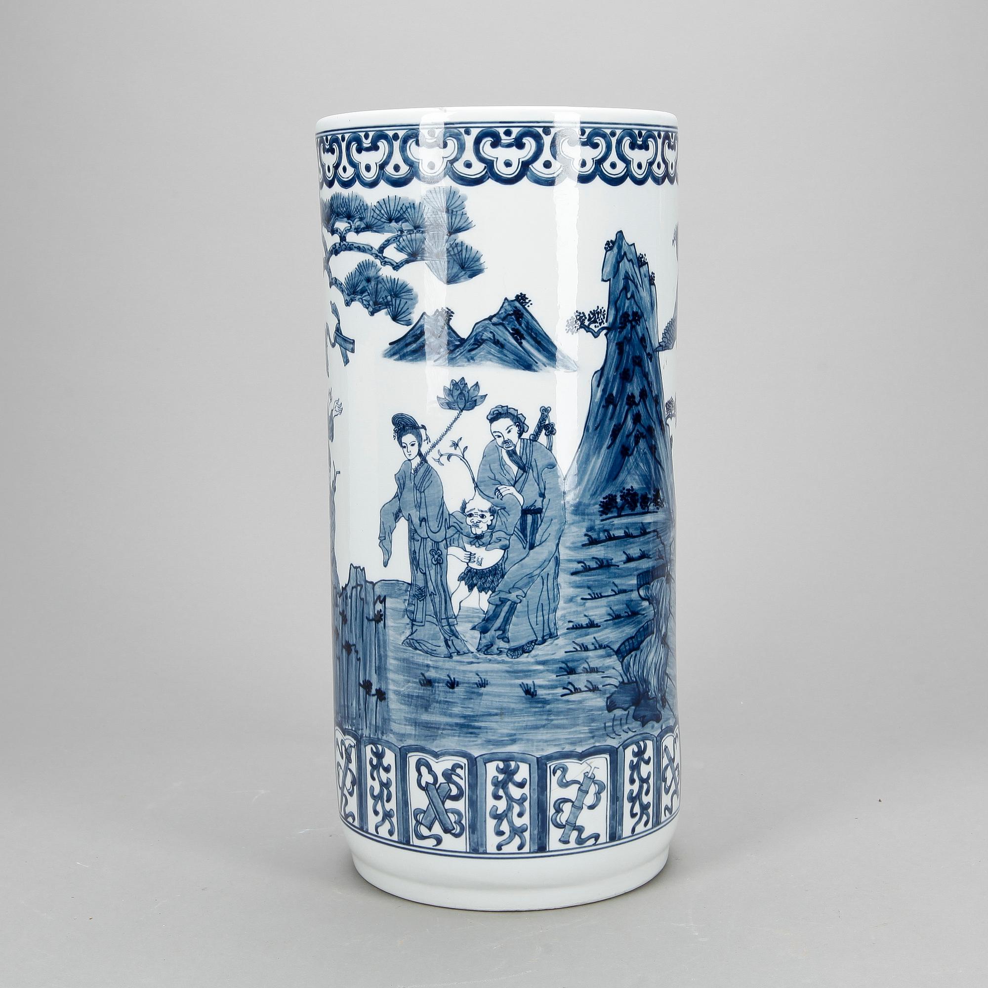 PARAPLYSTÄLL, porslin, Kina, modern tillverkning.