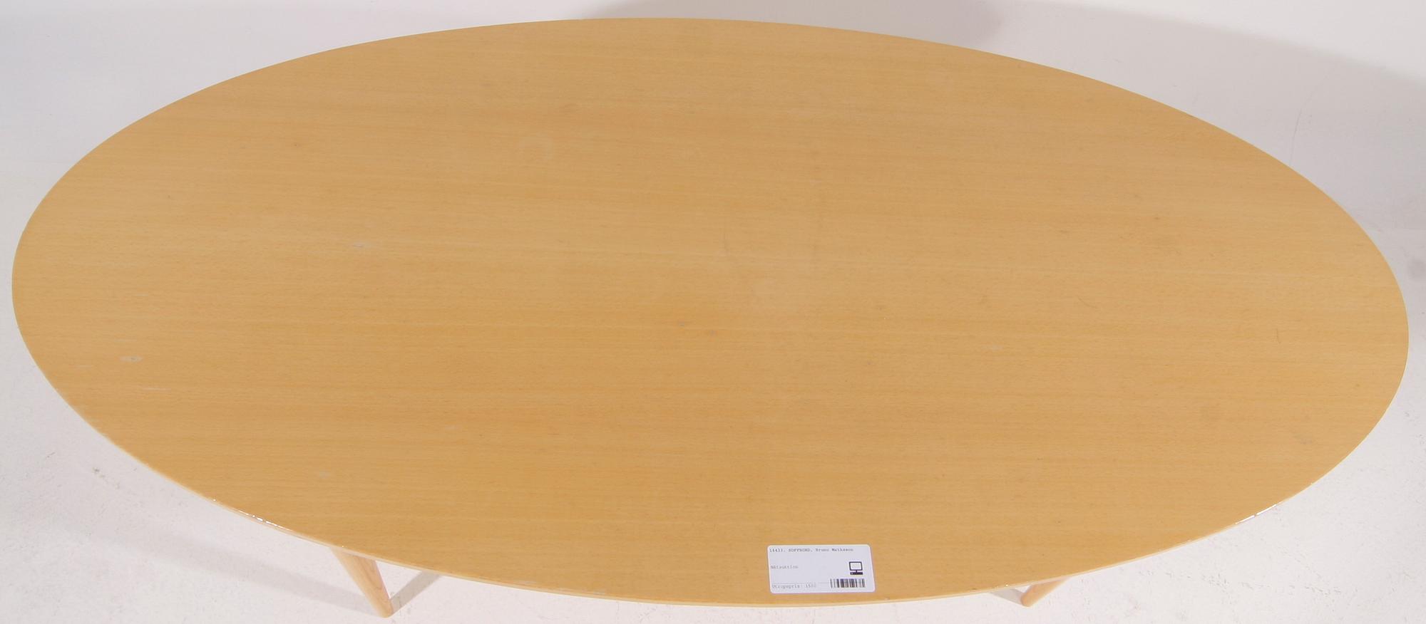 SOFFBORD. Design Bruno Mathsson och Piet Hein. Etikettmärkt Made in Värnamo.