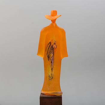 KJELL ENGMAN, "its Rock", a unique glass sculpture, Kosta Boda, Sweden.