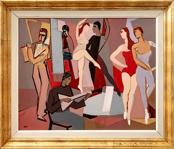 Wilhelm Wik, olja på pannå signerad.