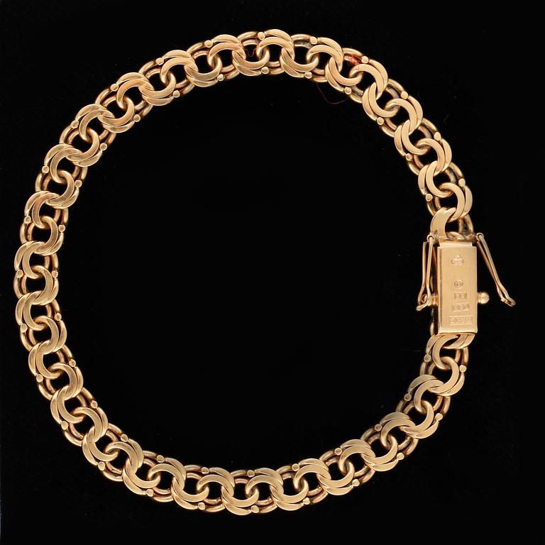 ARMBAND, 18k guld. Vikt ca 14,5 gram.