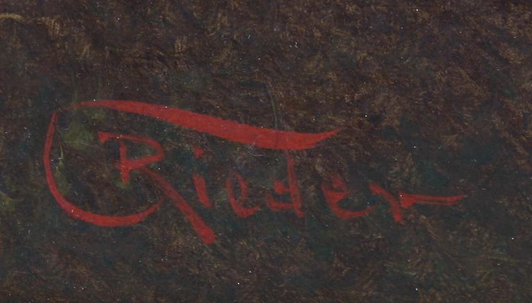 ANTON PICK, olja på duk, sign C. Rieder. 1800-tal.