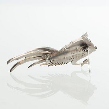 BROSCH, sterlingsilver, Wiwen Nilsson, Lund, 1958. Vikt ca 14 g.