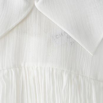 Chanel, a white silk blouse, french size 34.