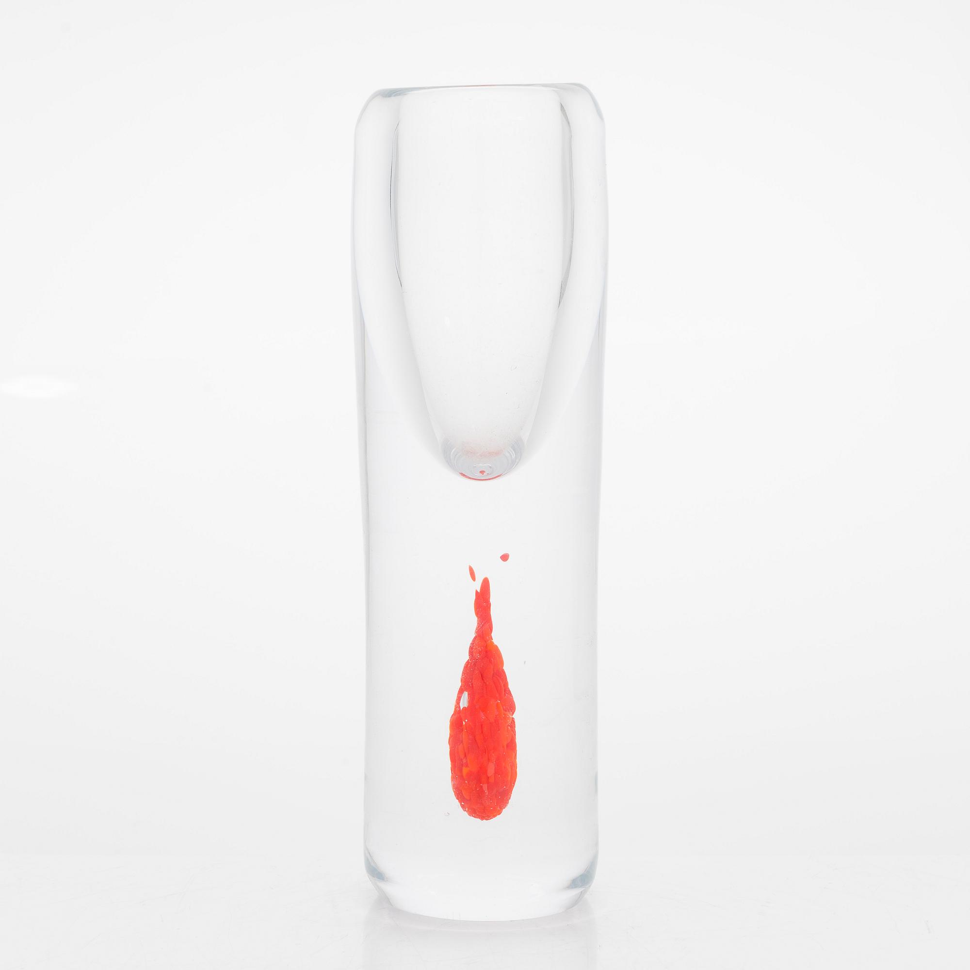 Joonas Laakso, glasskulptur, signerad J. Laakso OX.