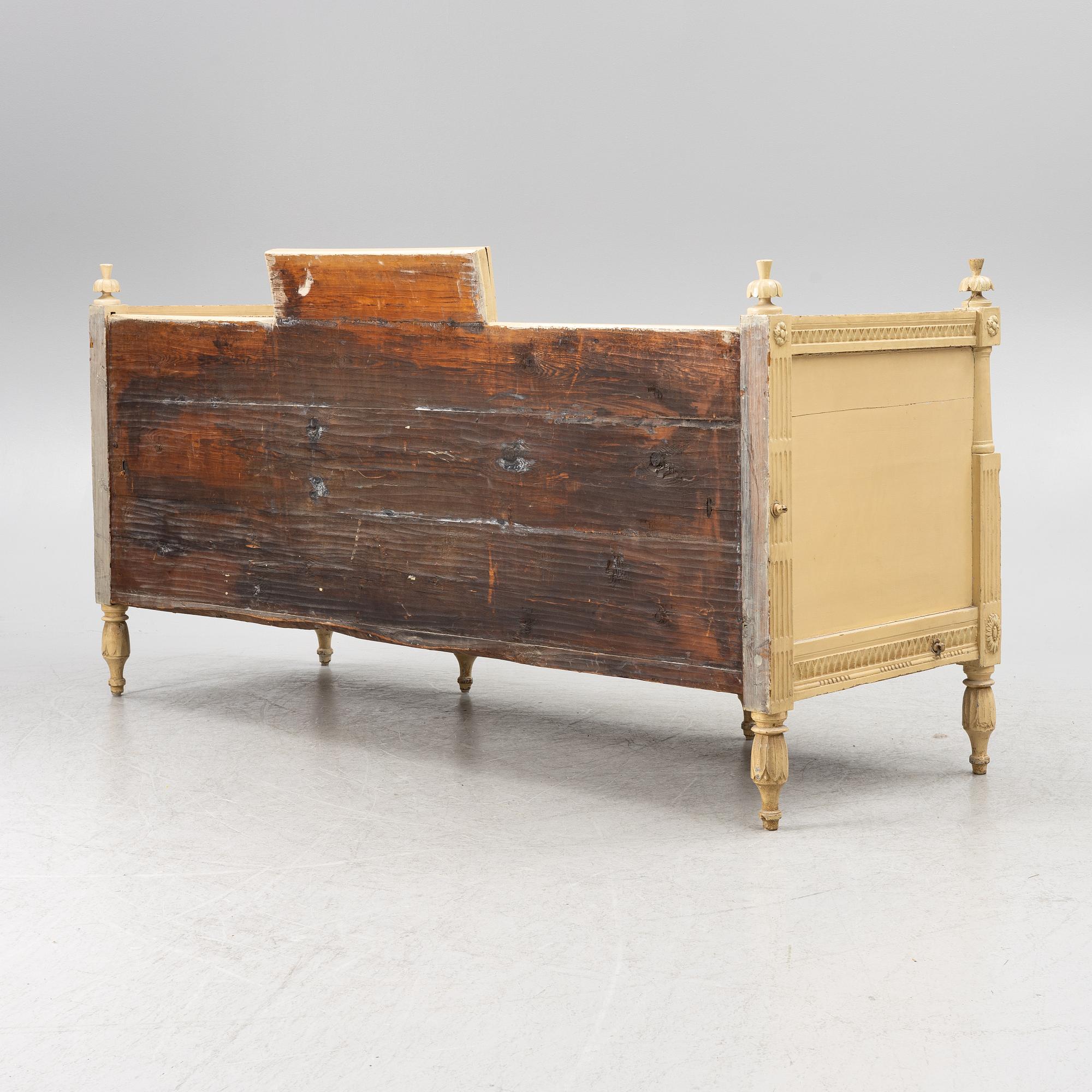 Sofa, late Gustavian, early 19th century.