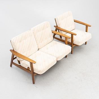 Sofa and armchair, from around the mid-20th century.