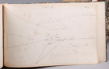 BÖCKER, 6 st, "Beskrifning på en ny konstruktion af Tackjernshammarställningar samt på tvenne Blåsmachiner;..." Stockholm 1843.