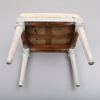 TABURETT, gustaviansk, 1700-/1800-tal.