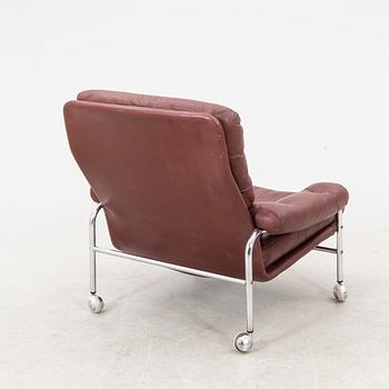 A 1970s leather armchair from Ulferts Tibro.