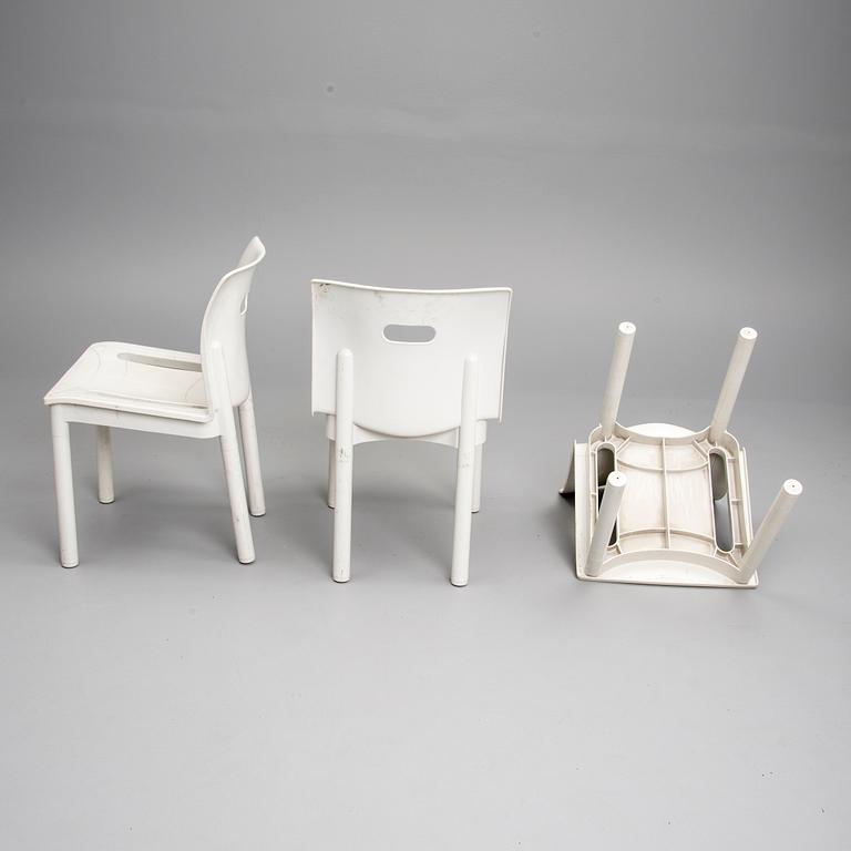 STOLAR, 4 st, modell 4870, Anna Castelli Ferrieri för Kartell. Modell formgiven 1984.