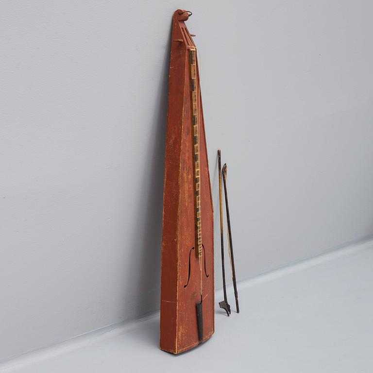 INSTRUMENT, psalmodikon, Färila, Hälsingland, 1860.