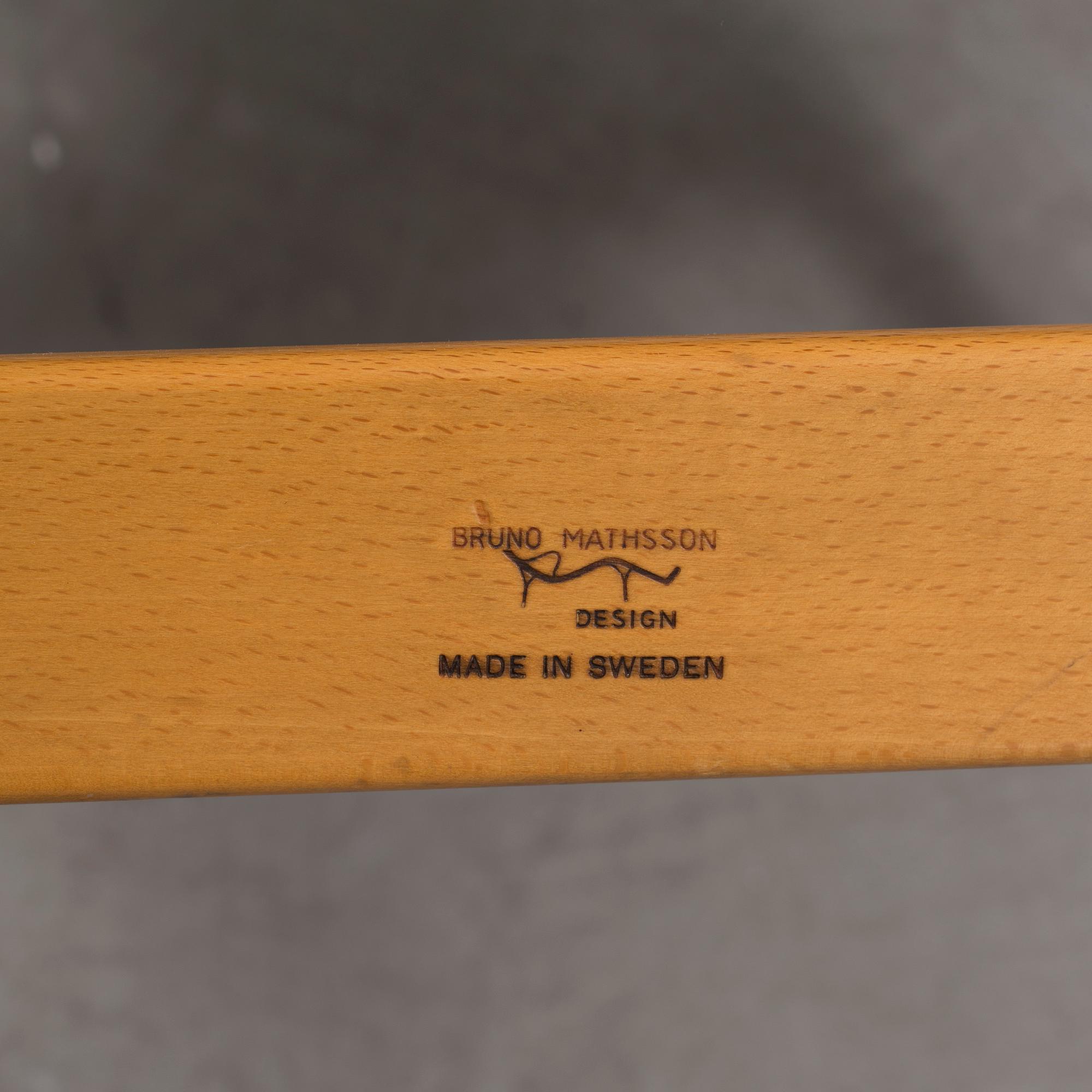 A ' Eva' easy chair by Bruno Mathsson for Firma Karl Mathsson.