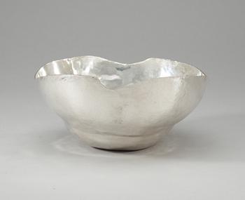 A sterling bowl by Christina Zachrisson, Stockholm 1976.