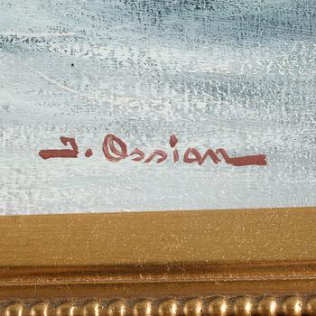 JOHAN OSSIAN-ANDERSSON, olja på duk, signerad.