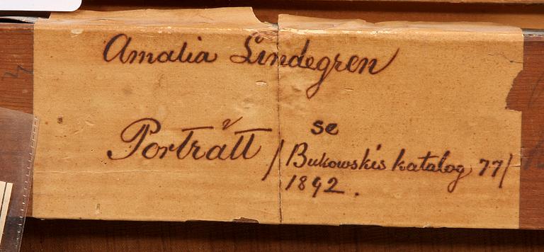 AMALIA LINDEGREN, olja på duk, sign.