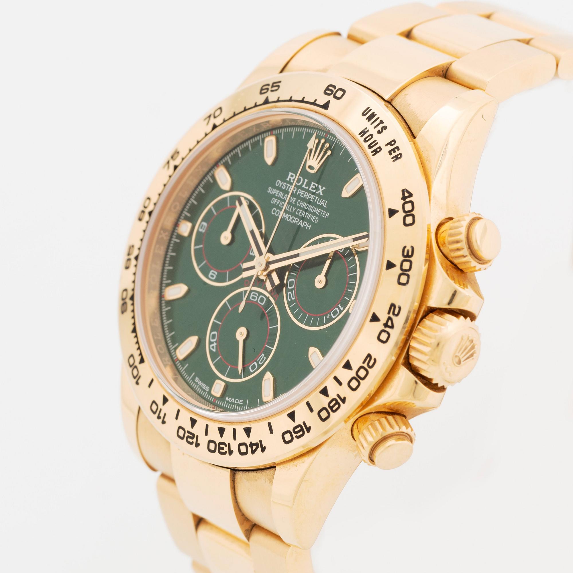 Rolex, Cosmograph, Daytona, kronograf, "Green Dial", ca 2016.