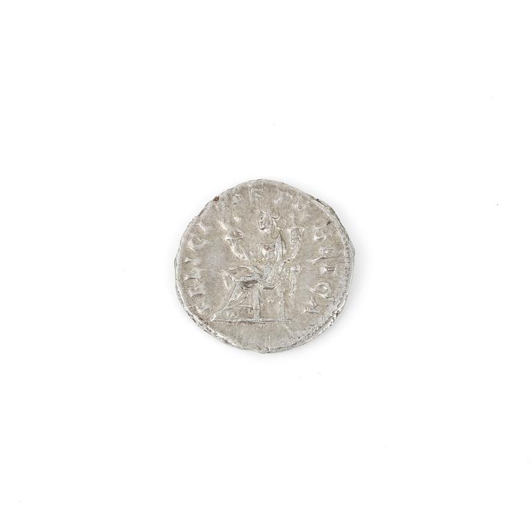 SILVERMYNT, Denarius, Julia Mamaea, Romerska riket 180-235 efter Kristus. Ca 3 gram.