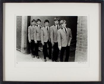 PHILIP TOWNSEND, gelatinsilverfotografi "Rolling Stones, Chelsea, 1963" signerad Philip Townsend och numrerad 4/50.