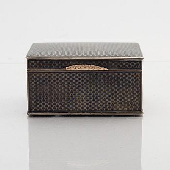 A Russian silver box, assay master Nicholai Bubrovin, Moscow 1831.